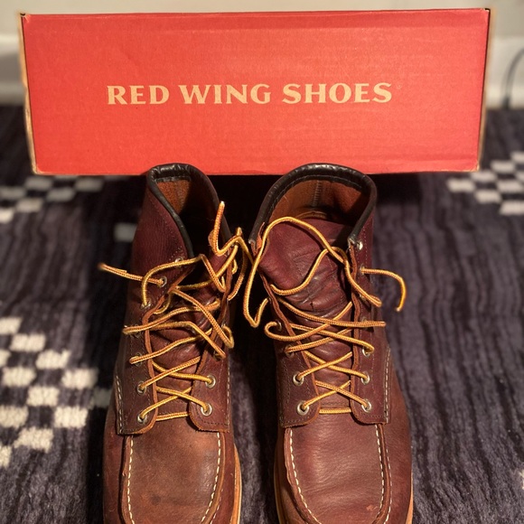 Red Wing Shoes Brown Leather Boots - Picture 3 of 6